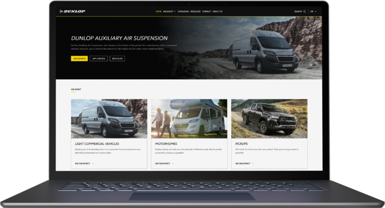 Screenshot website DSC Nederland op een laptop