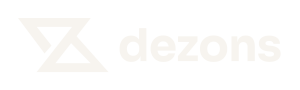 Dezons logo white
